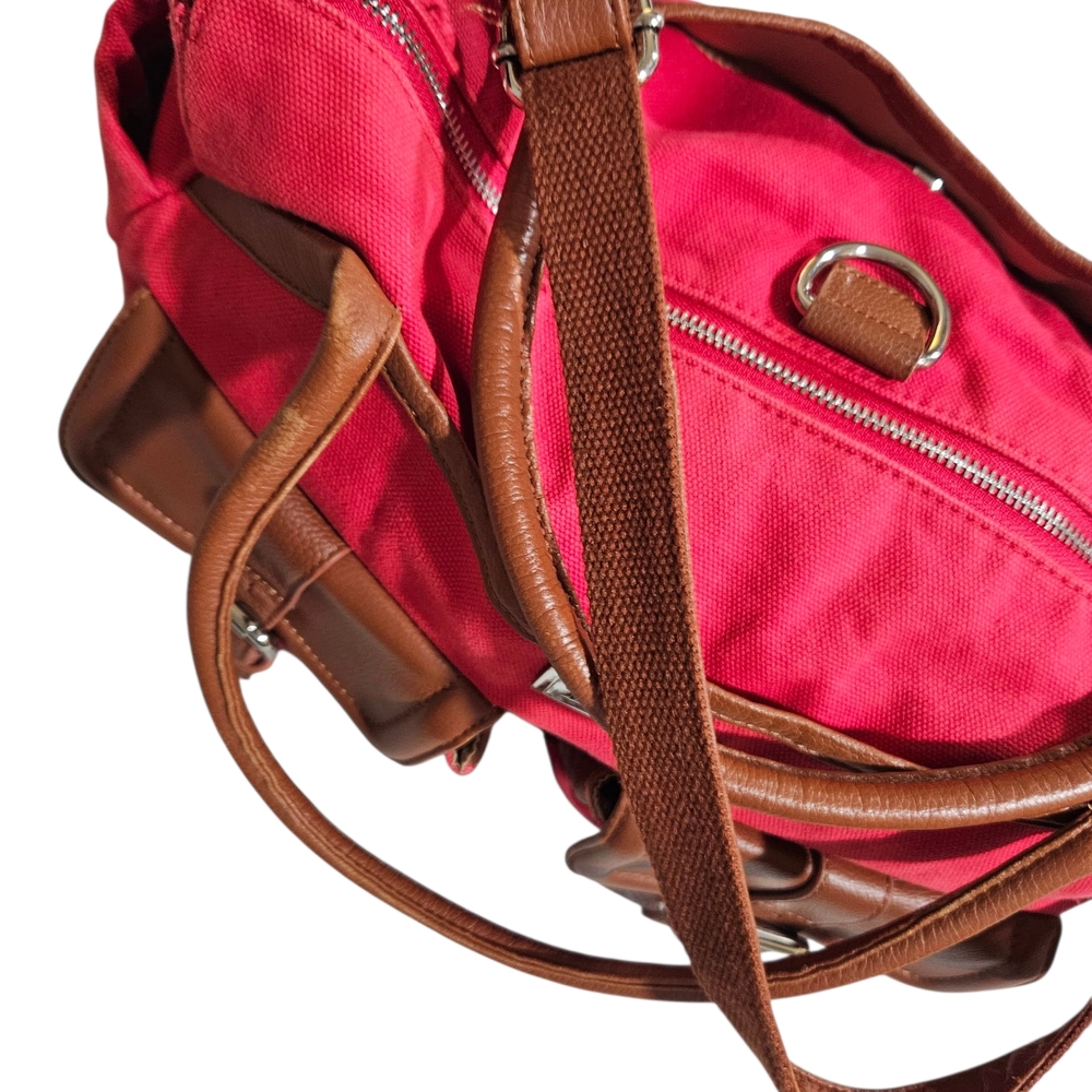 Lily Jade Canvas&Leather DiaperBag Crossbody Purse - Picture 6 of 15